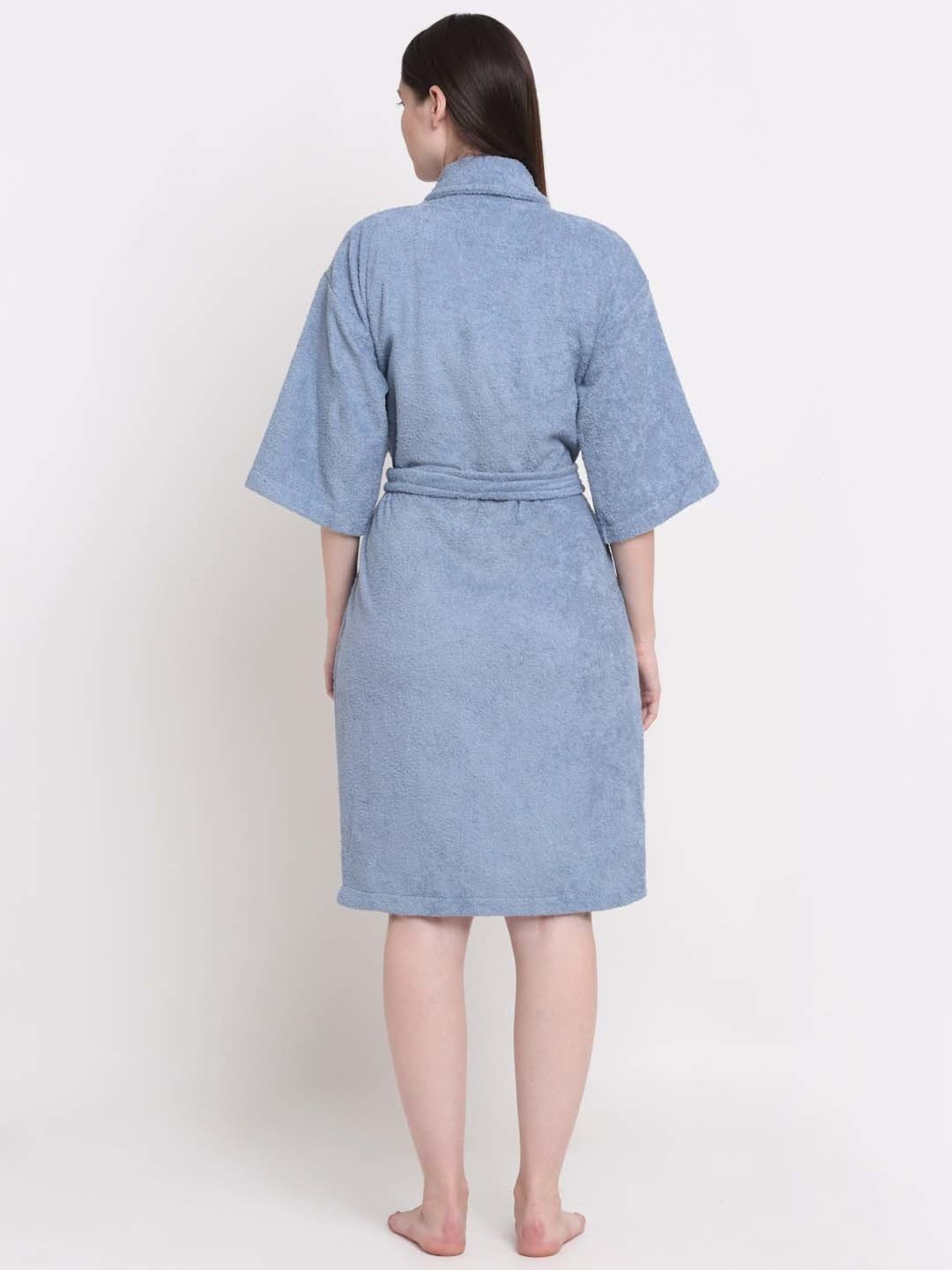 Trident Comfort Living Grey Cotton 380 GSM Bathrobe