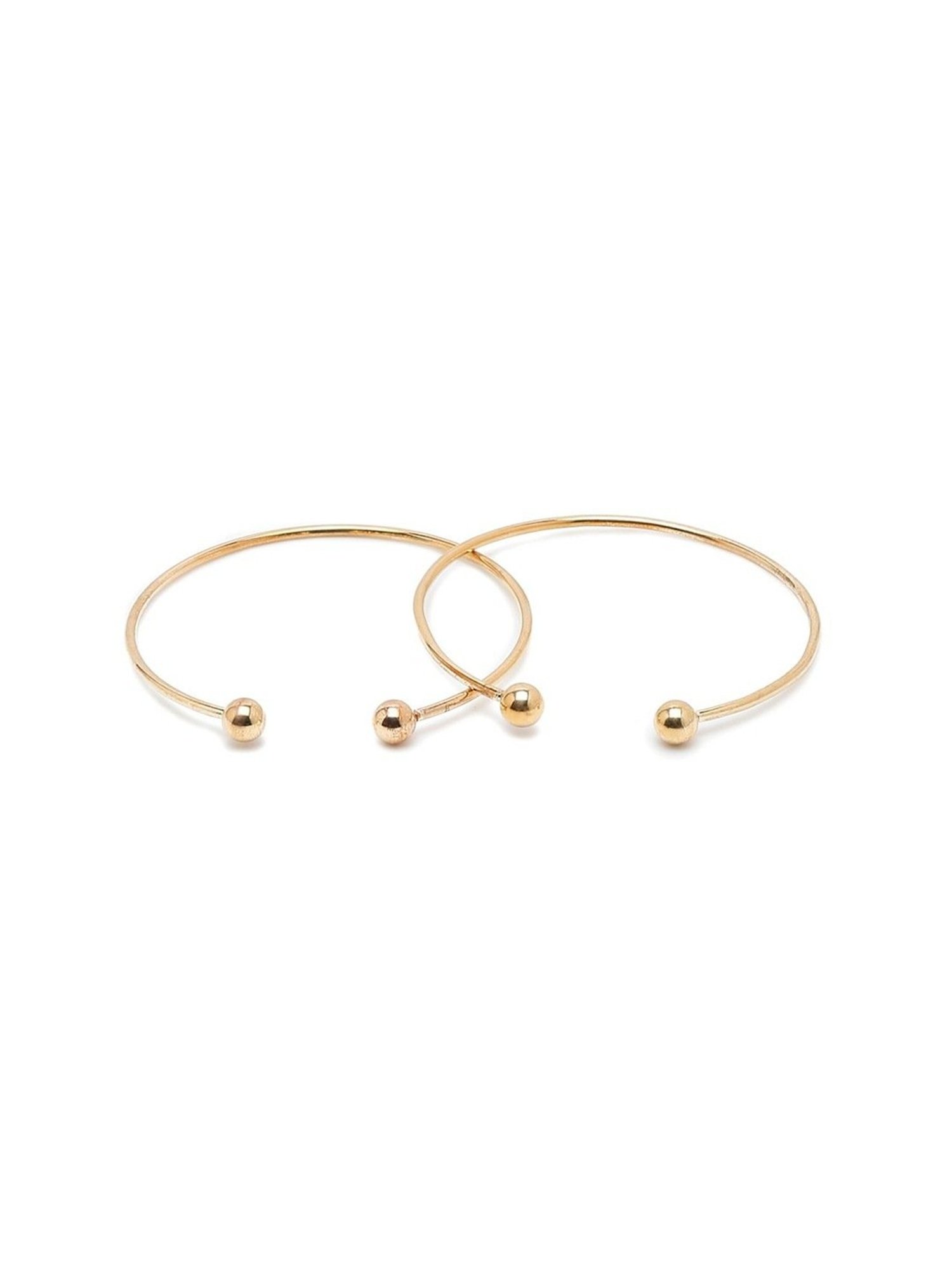 YouBella Jewellery Gold-Plated Flexible fit Bracelet - Set of 2
