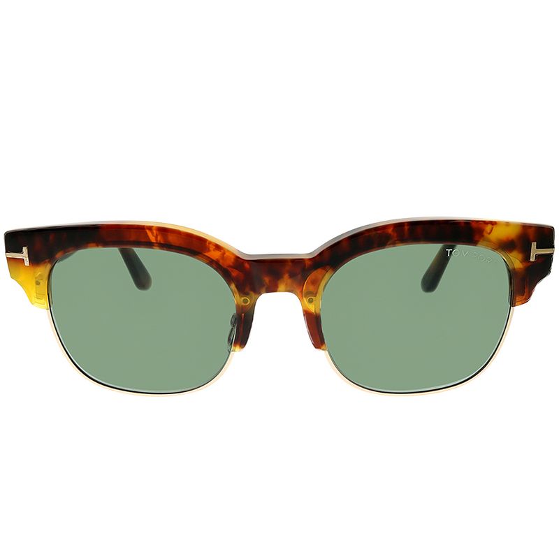 Tom Ford Harry FT0597 55N Unisex Square Sunglasses Yellow Havana Gold 51mm