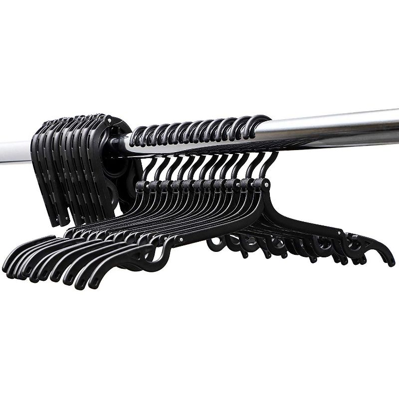 StorageWorks (Set of 2) 3-Shelf Hanging Closet Organizers Gray