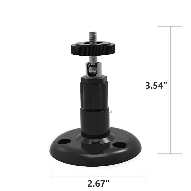 Arlo Wyze Cam Pan Wall Mount Bracket Adjustable Tilt Swivel Indoor Outdoor TCBR014B 4 Packs Black by