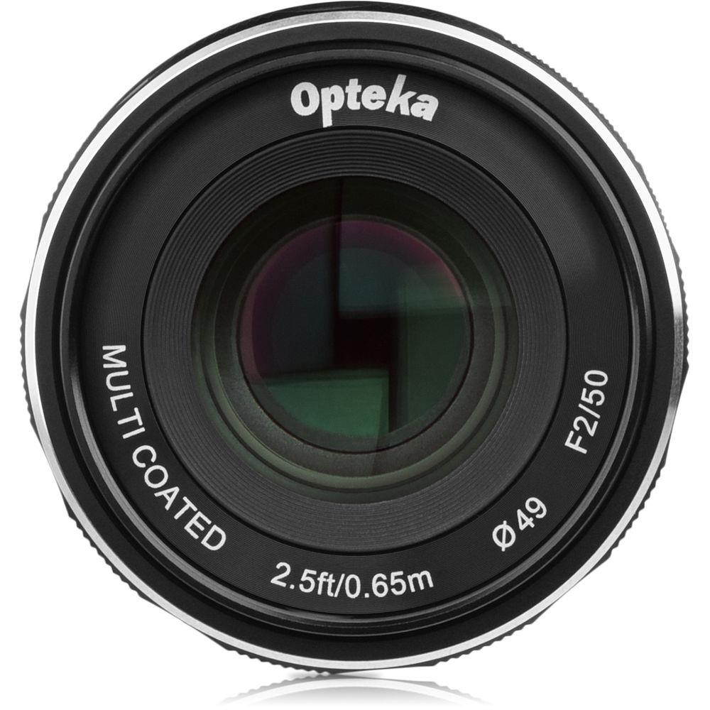 Opteka 50mm f/2.0 HD MC Manual Focus Prime Lens for Fuji X Mount APS-C Digital Cameras