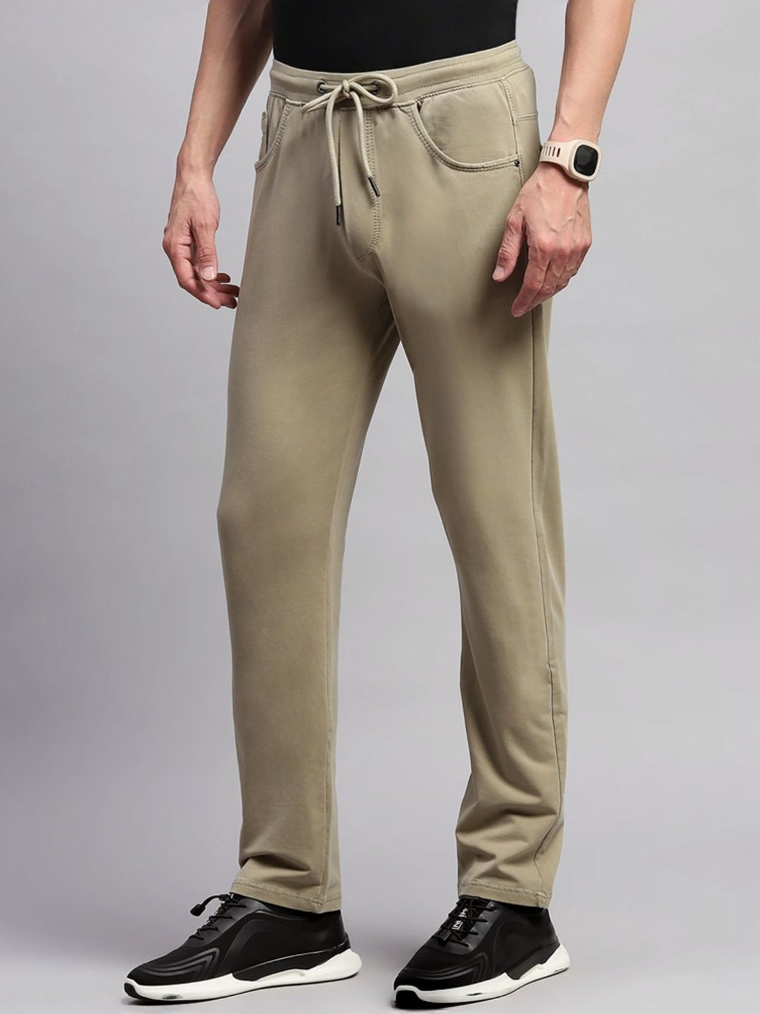 Monte Carlo Khaki Regular Fit Trackpants