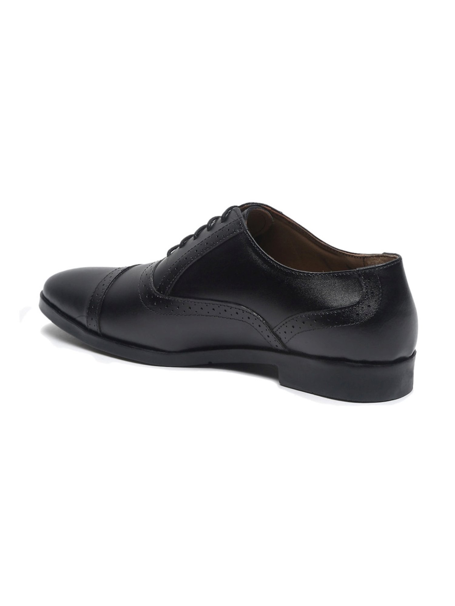 Teakwood Leathers Men's Black Oxford Shoes