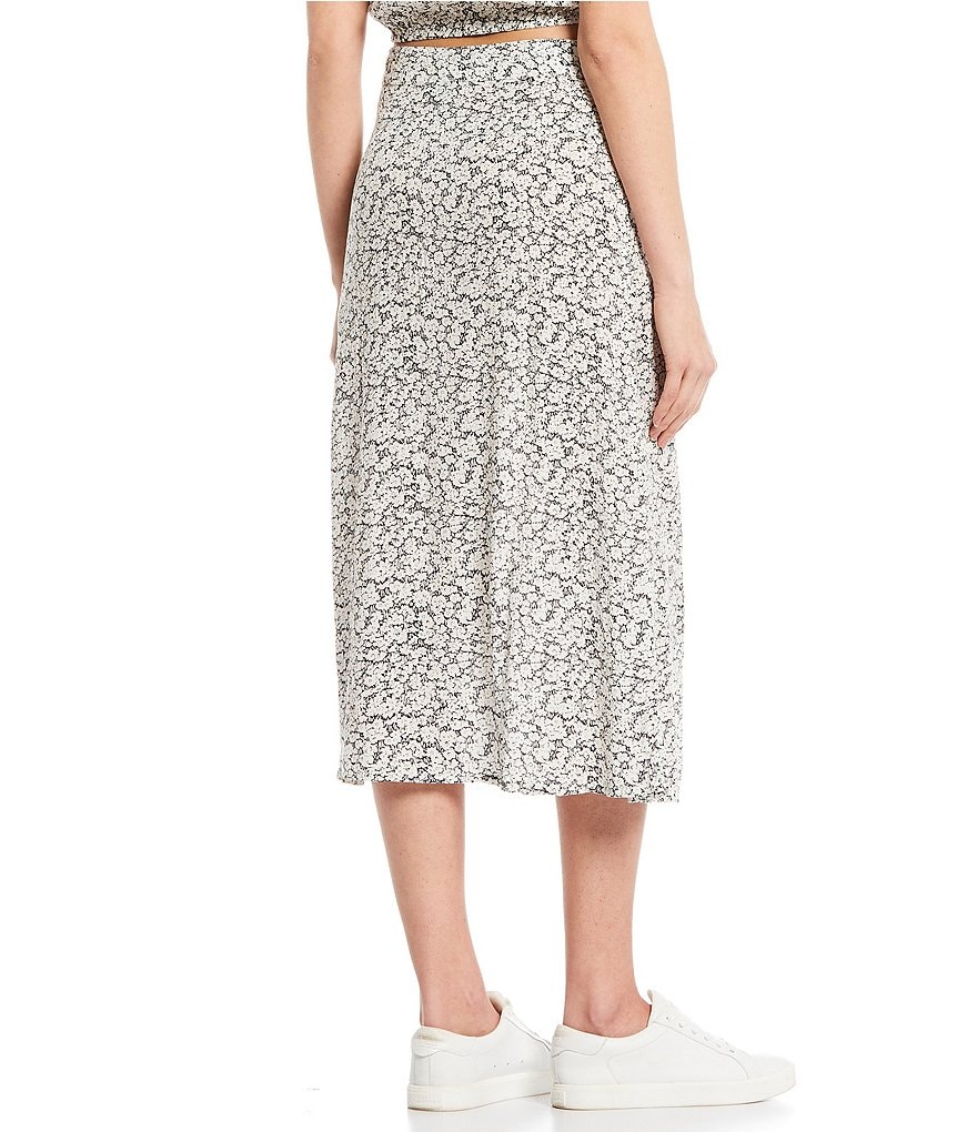 June & Hudson Side Slit Maxi Skirt