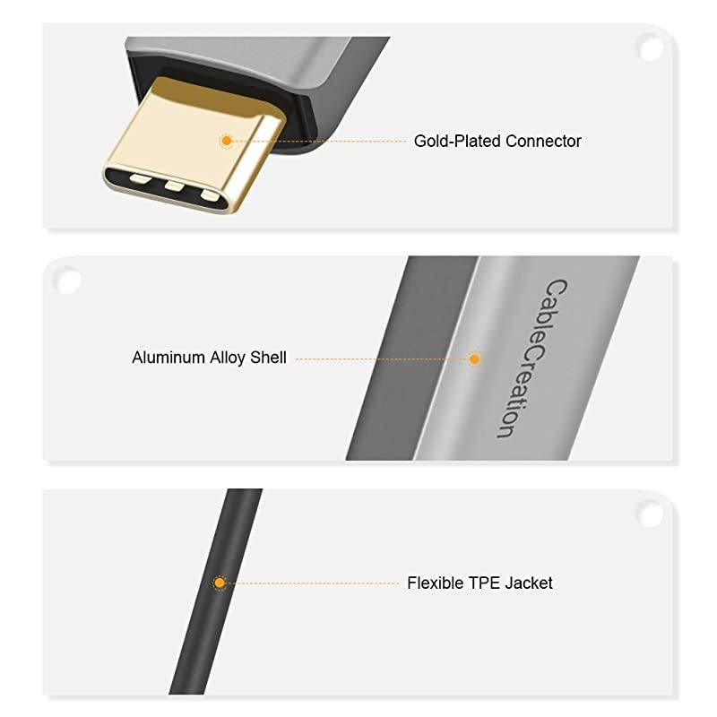 USB C to Ethernet Adapter,  Aluminum USB-C to RJ45 LAN Network Converter[Thunderbolt 3 Compatible], 10/100/1000 Mbps, for MacBook Pro 2019, iPad Pro, XPS, Chromebook, Galaxy S20/S10
