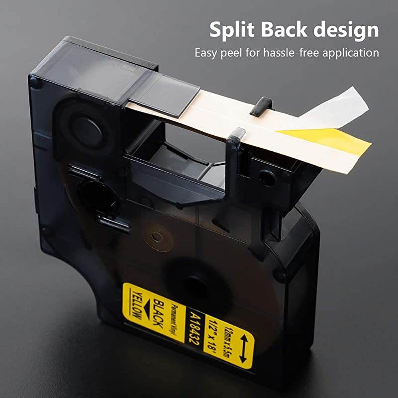 Compatible 1 Inch Label Tape Replacement for Brother TZe251 Ptouch Label Tape 24mm 094 Laminated White TZe251 TZe TZ Tape for Brother PTouch PTD600 PTP710BT PTP750W Label Maker 4Pack