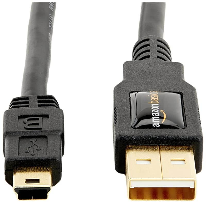 USB 20 Cable AMale to MiniB Cord 6 Feet 18 Meters