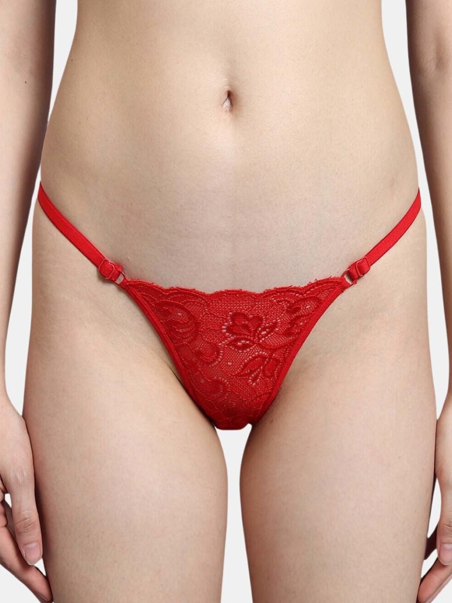 Bleeding Heart Red Lace Work Panty