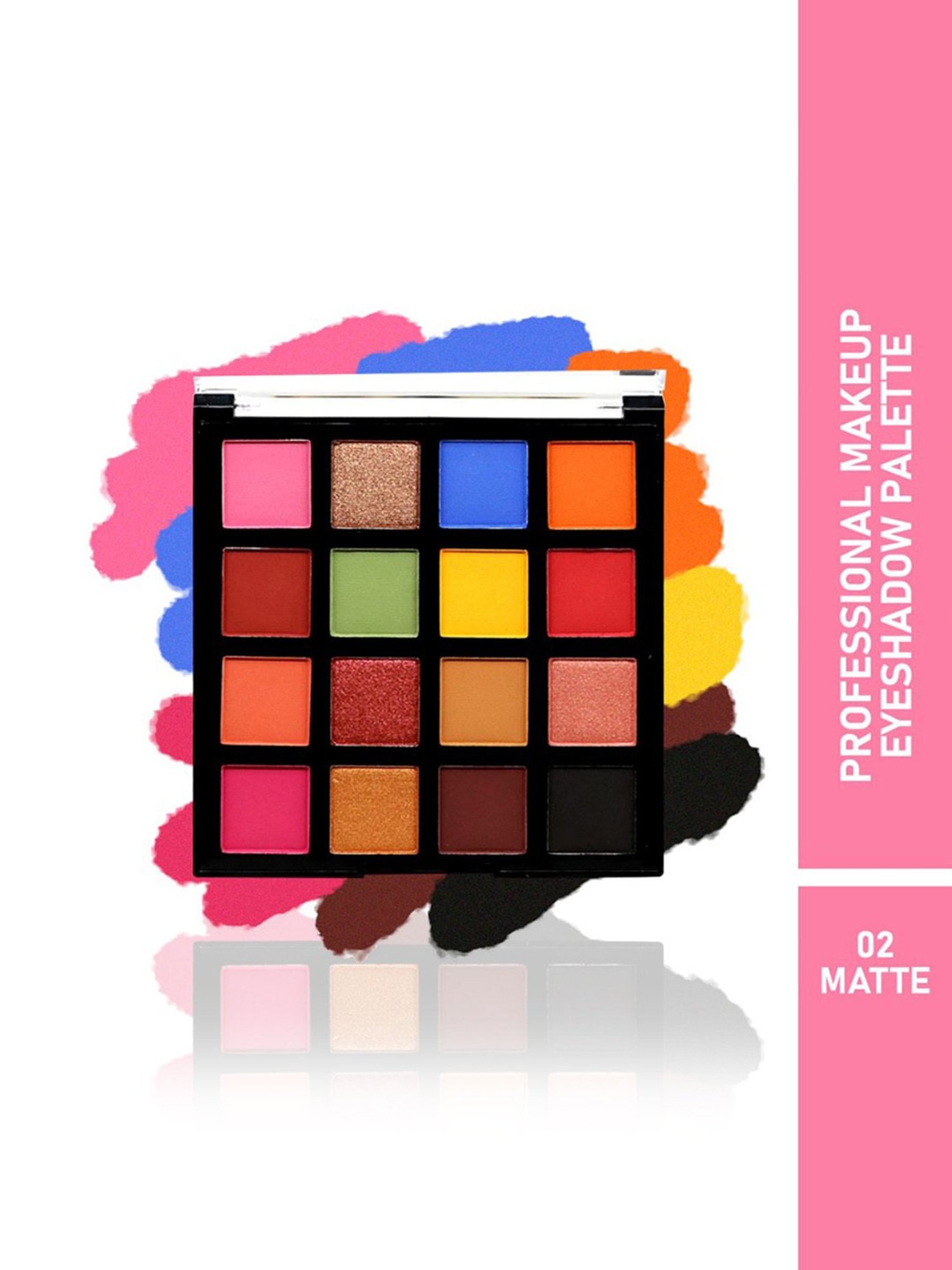 Half N Half Professional Makeup Eyeshadow Palette 02 Matte - 18 gm