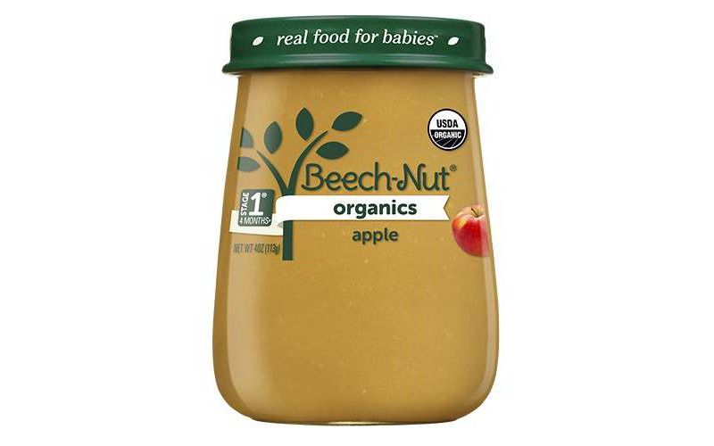Beech-Nut Organics Apples Baby Food Jar - 4oz