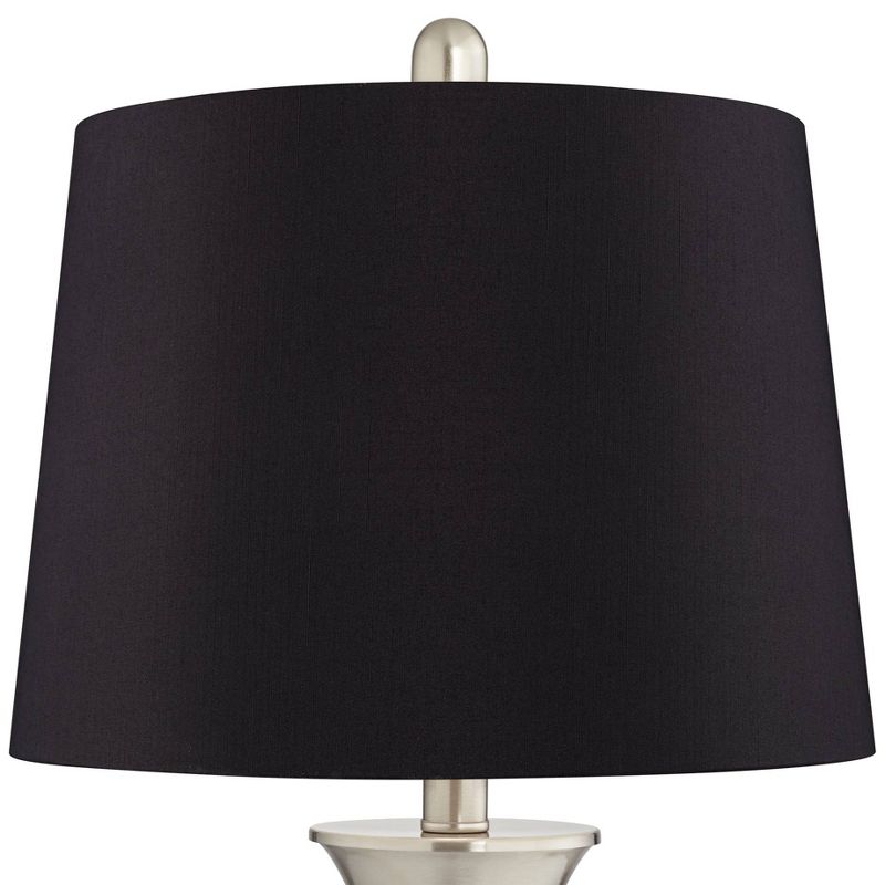 360 Lighting Seymore Touch USB LED Black Shade Table Lamps Set of 2
