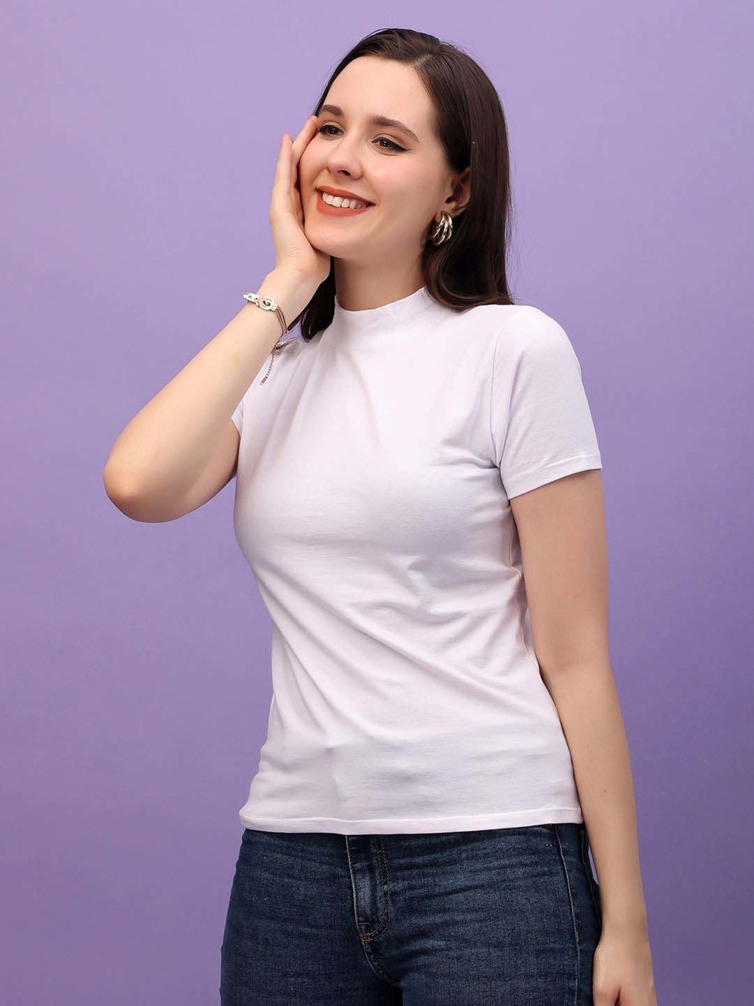 Cation White Plain Top