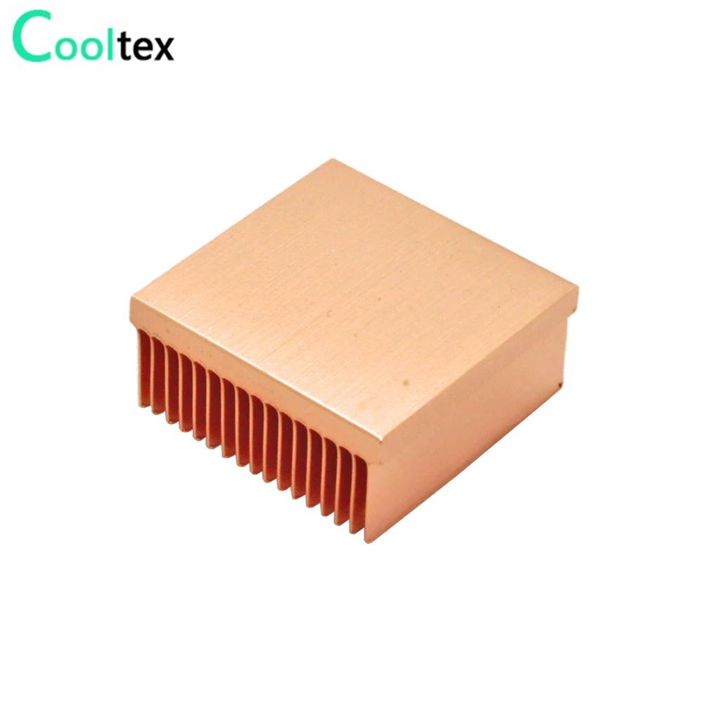 2pcs Pure Copper Heatsink 25x25x11mm mini Heat Sink Radiator for Raspberry pi Chip MOS IC 3D printer Electronic Cooling Cooler