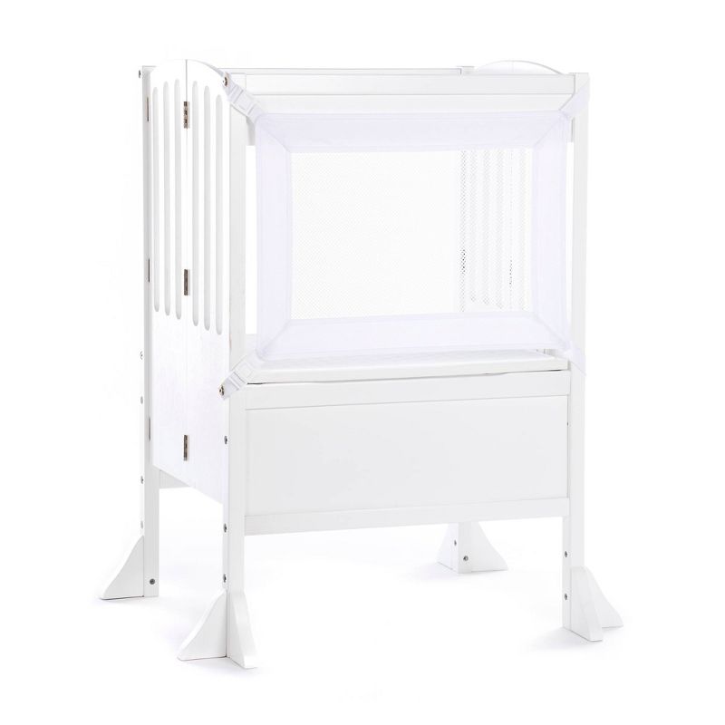 Kids' Contemporary Kitchen Helper Stool Double White - Guidecraft