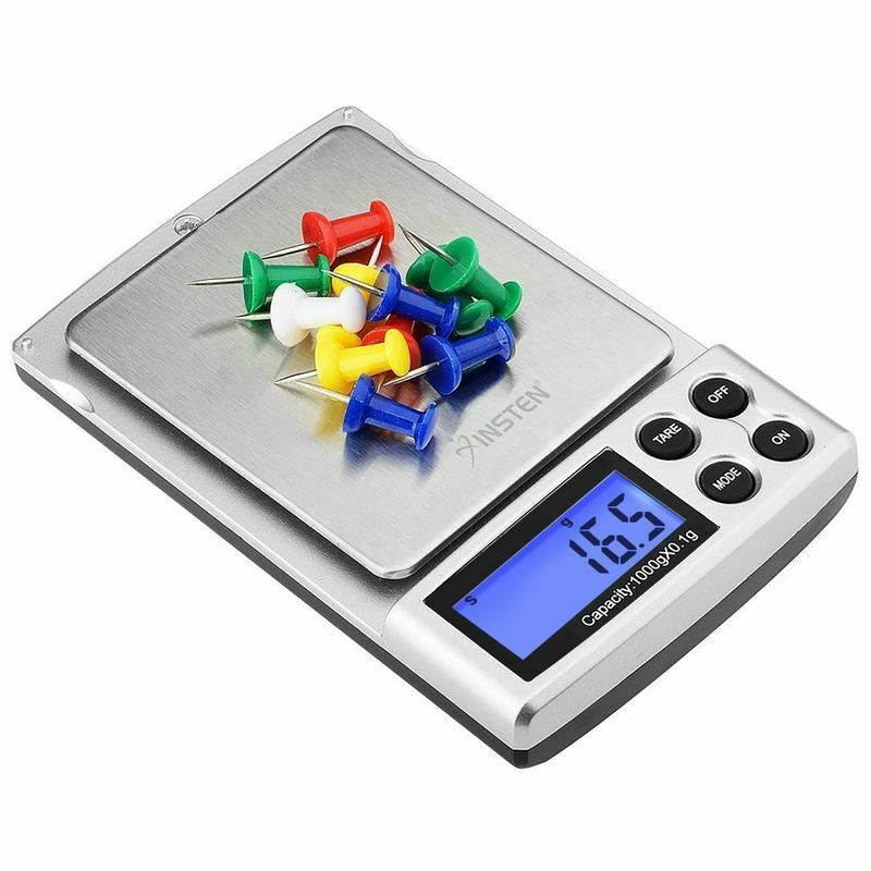 Digital Scale 1000g x 0.1g Jewelry Gold Silver Coin Grain Gram Pocket Size Herb