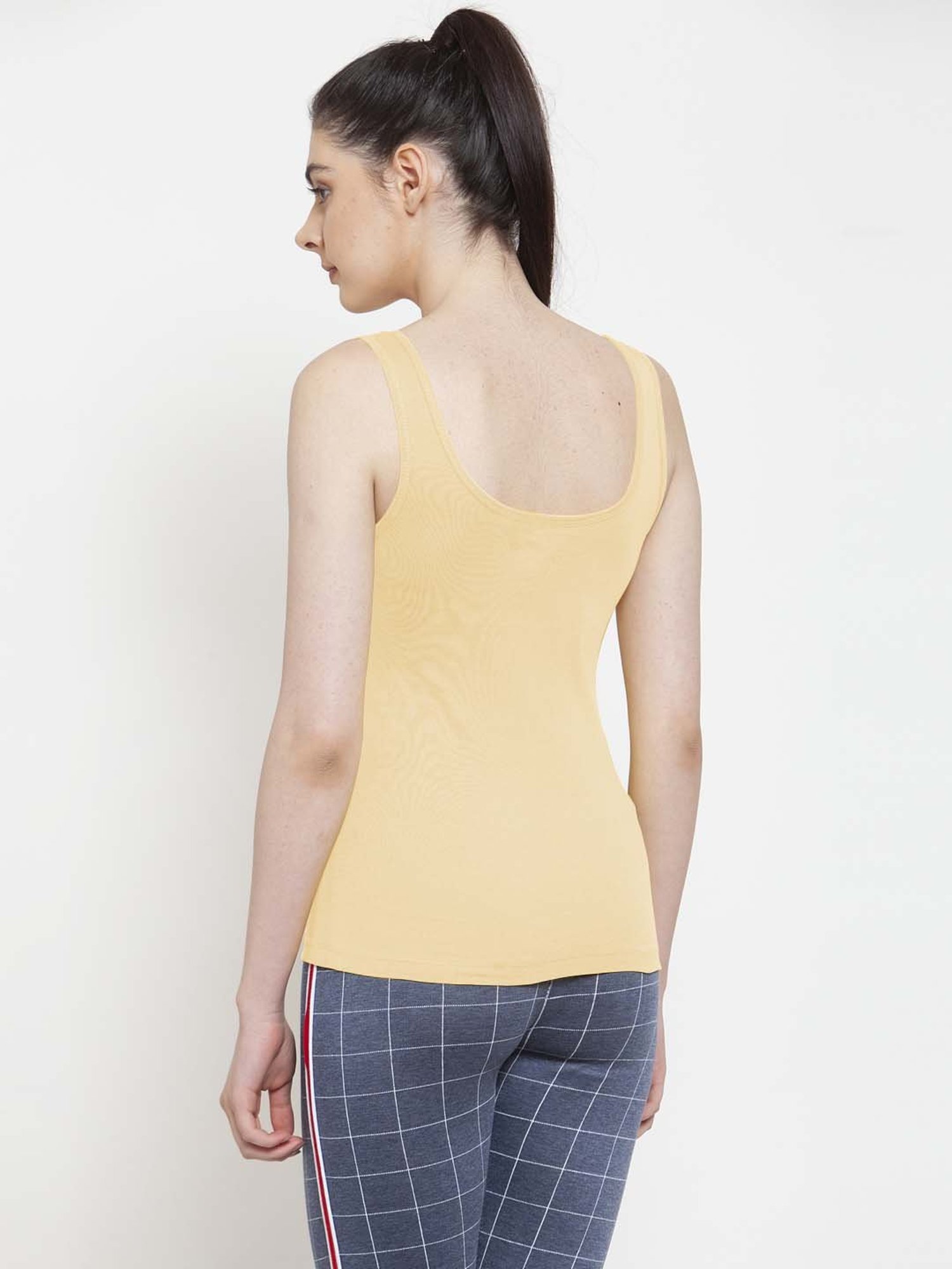 Friskers Beige Graphic Print Camisole