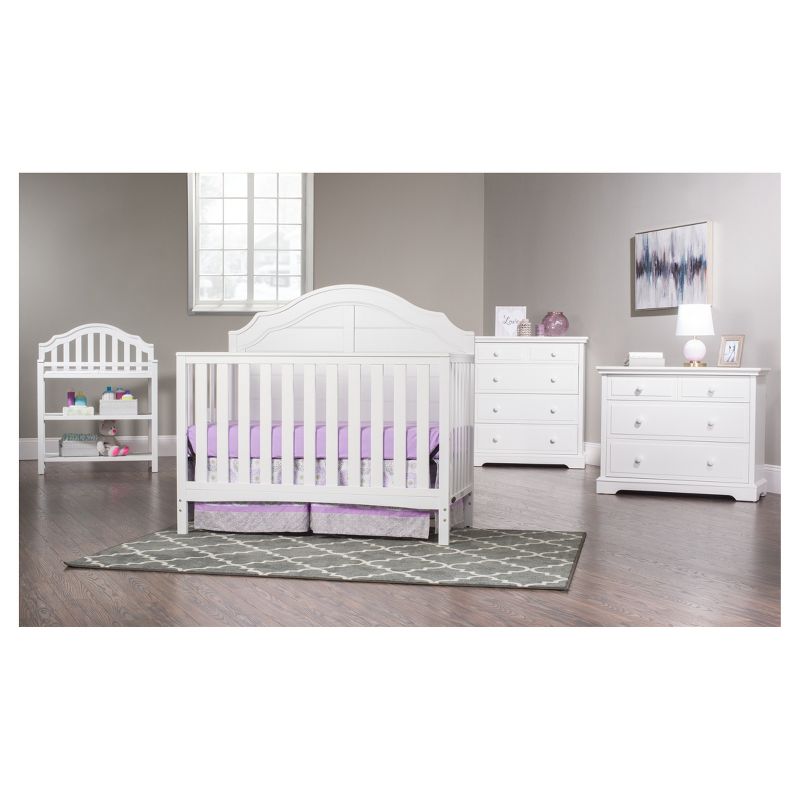 Child Craft Penelope 4-in-1 Convertible Crib  - Matte White