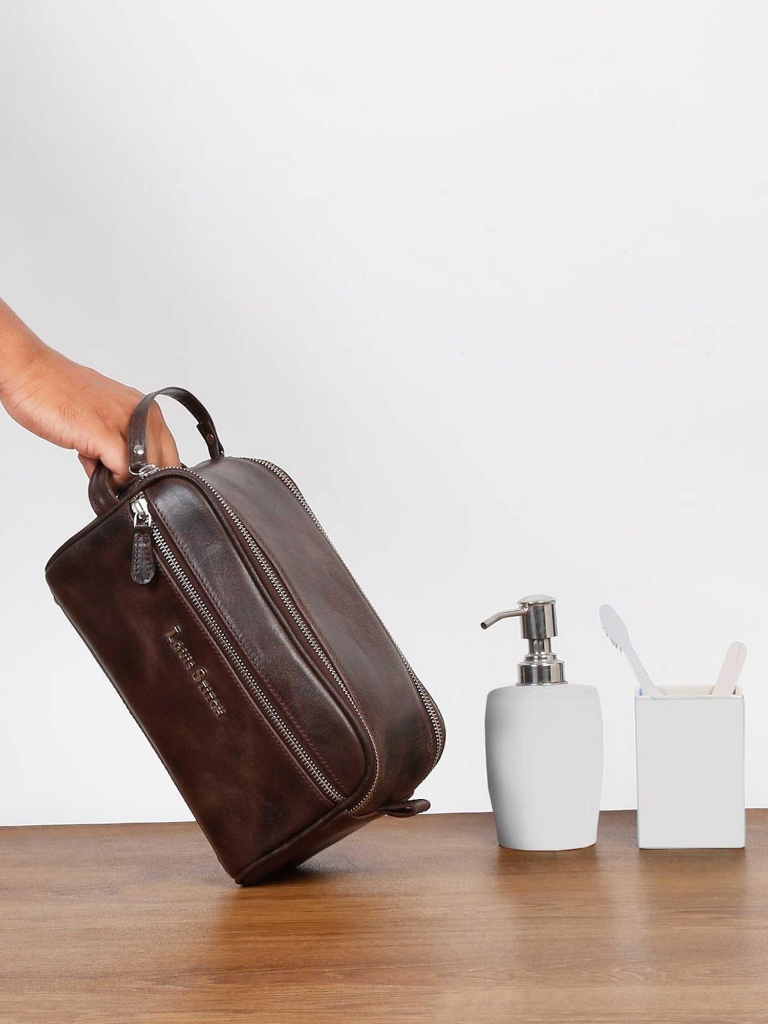 SASSORA Green MAYA Small Leather Car Key Case Pouch