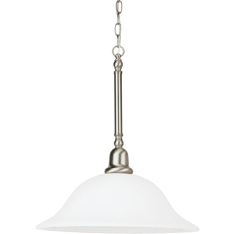 Sea Gull Lighting Sussex 1-Light 15" Brushed Nickel Pendant 66060-962