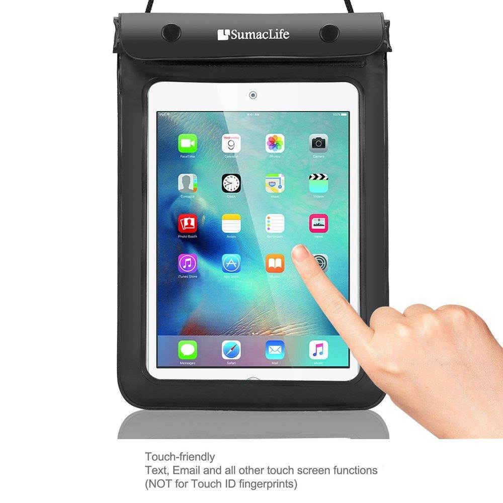 Vangoddy 8 Inch Tablet Waterproof Case Dry Bag (Black) for Lenovo Yoga Tab 3 7 Basic/Tab 2 A7 / Tab 3 7" / Asus ZenPad Z8s / ZenPad 3S 8.0 / ZenPad 3 8.0 / iRulu Walknbook 2Mini 7" / Contixo LA701