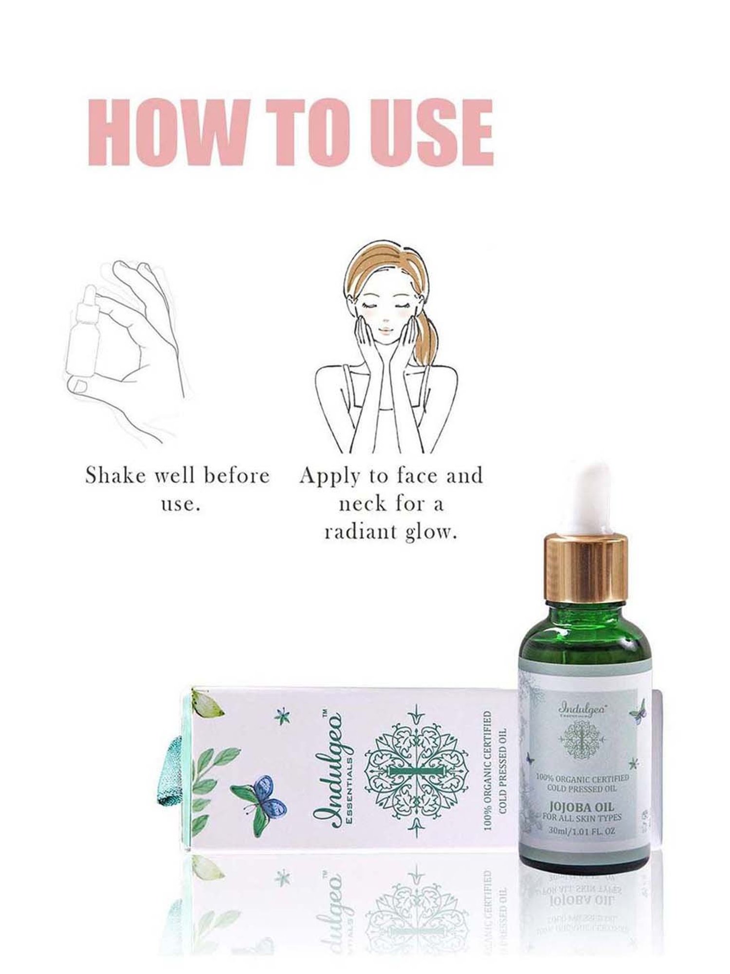 Indulgeo Essentials Jojoba Oil - 30 ml