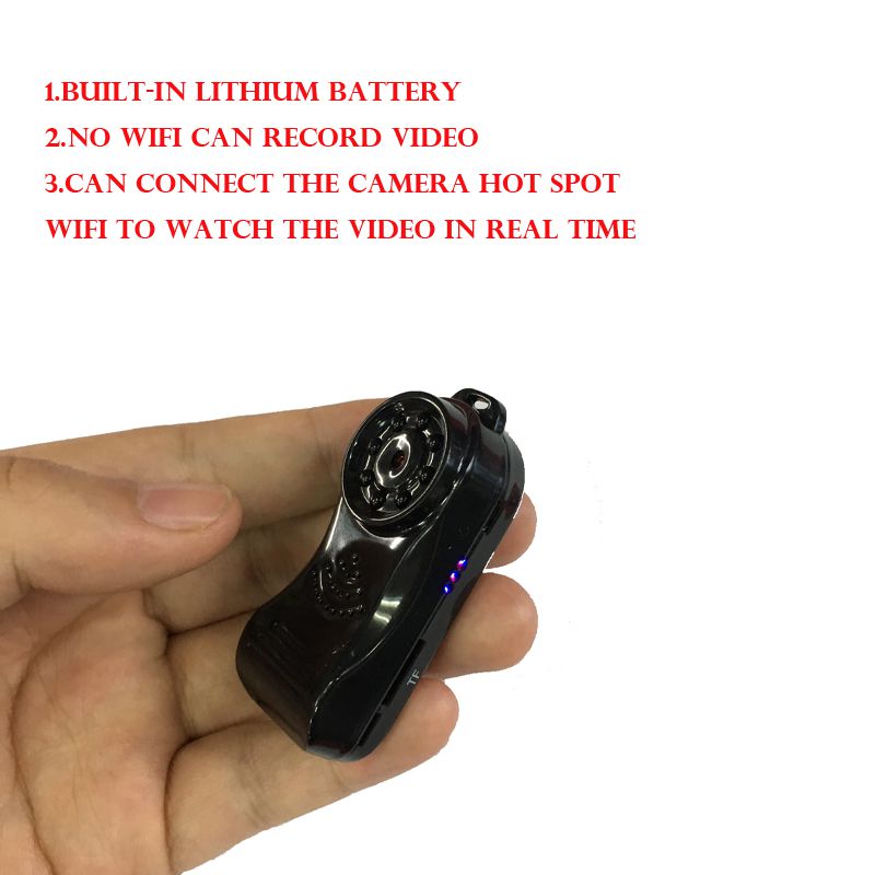 HD 1080P WiFi Camera M3 Mini DV Wireless P2P Camera camcorder Video Record with Alarm Mini Camera 8 LED Super Night Vision Lamp