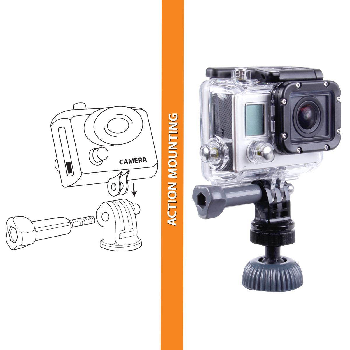 USA Gear GRCMAZM100BKEW+CLTH Camera Mount