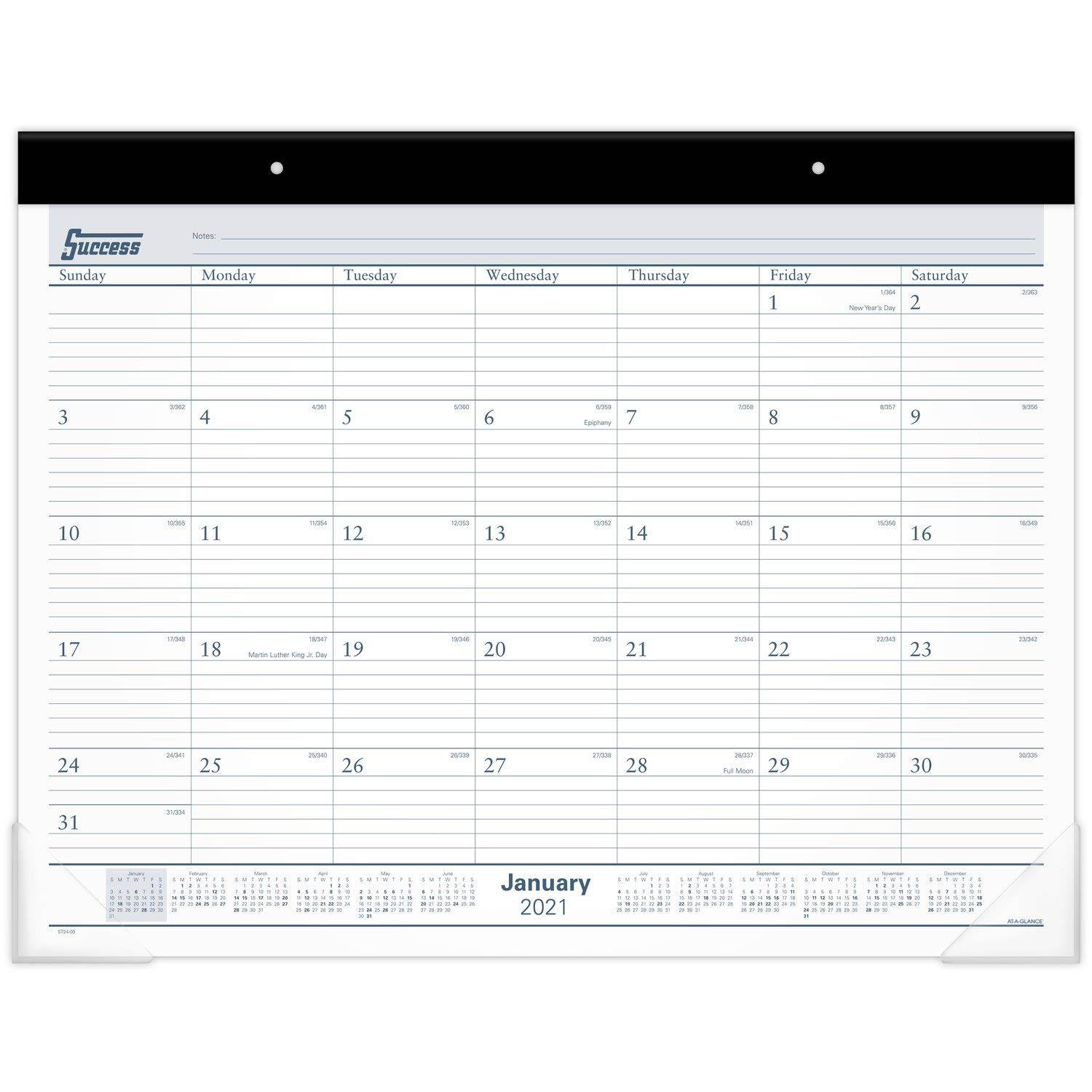 2021 Desk Calendar by AT-A-GLANCE, Monthly Desk Pad, 21-3/4" x 17", Standard (ST240021)
