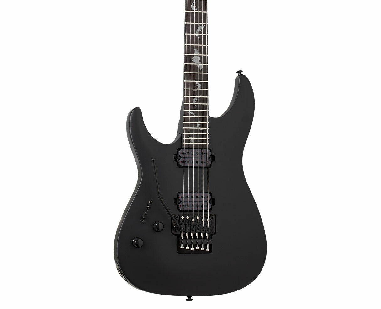 Schecter Damien-6 FR Left Handed Satin Black