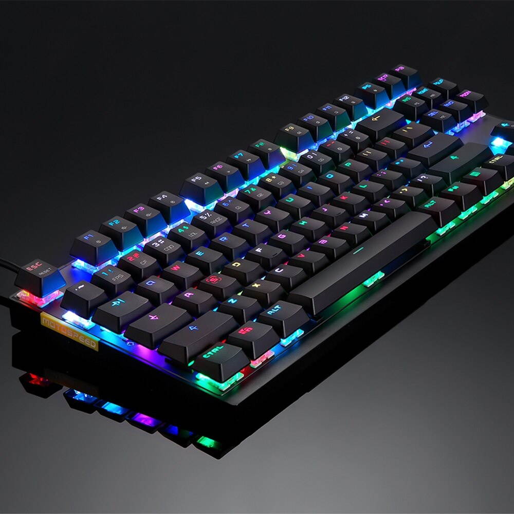 Durgod Taurus K320 TKL Mechanical Gaming Keyboard - 87 Keys - Double Shot PBT - NKRO - USB Type C (Cherry Blue, White)
