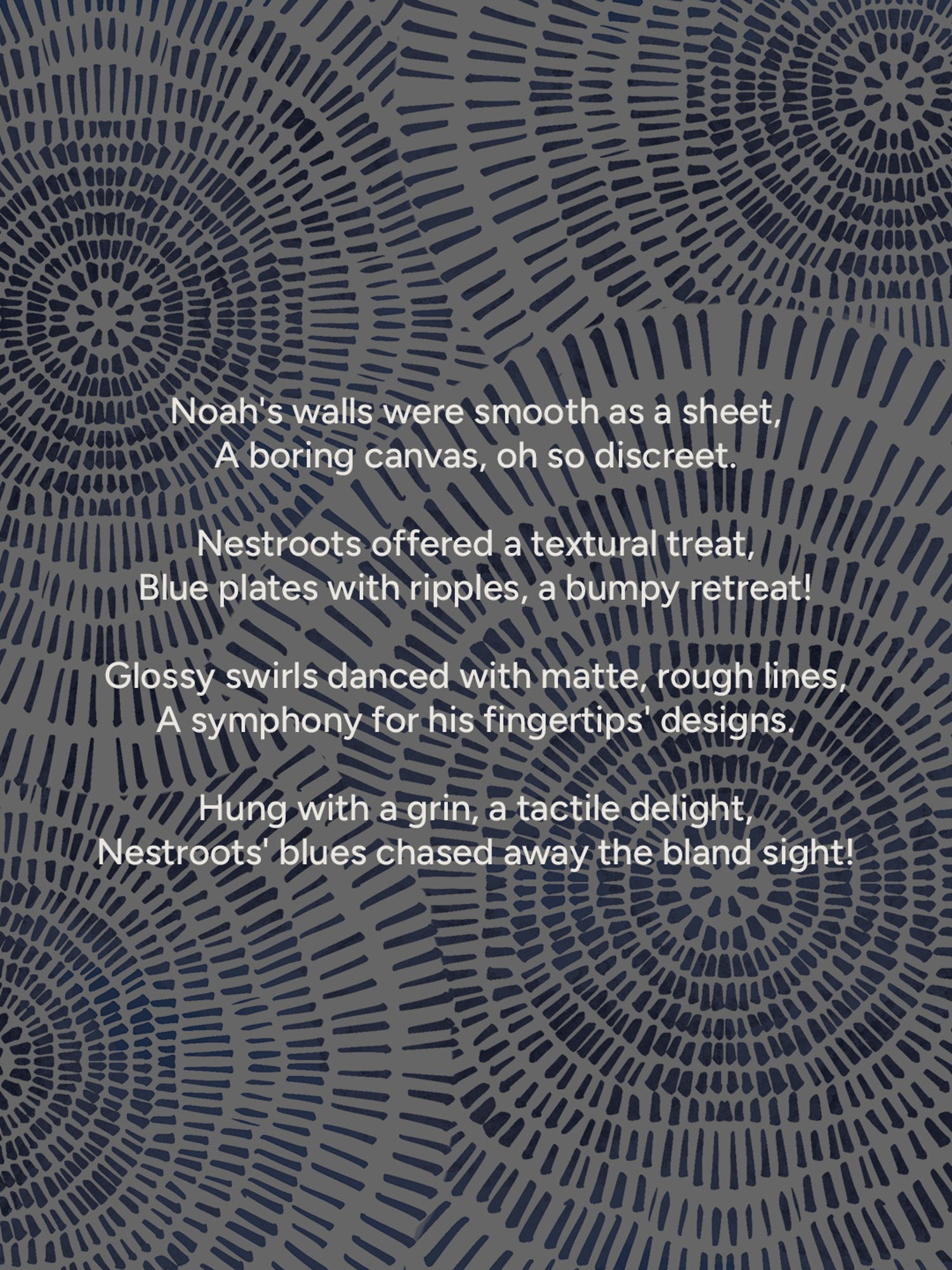 Nestroots Tranquil Tide Blue & White Porcelain&iquest;Decorative Wall Plate