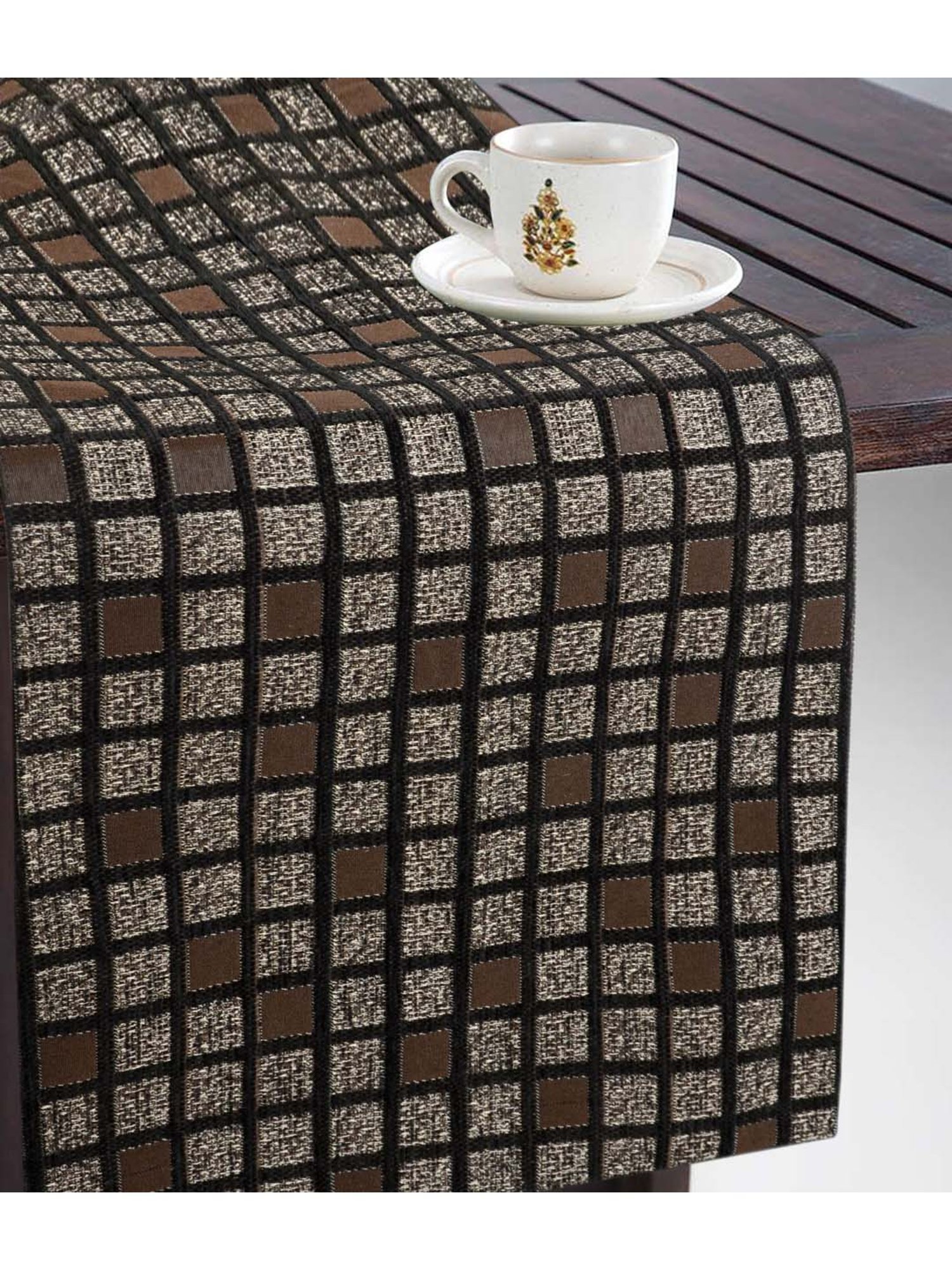 Saral Home Grey & Black Chenille Placemats - Set of 6