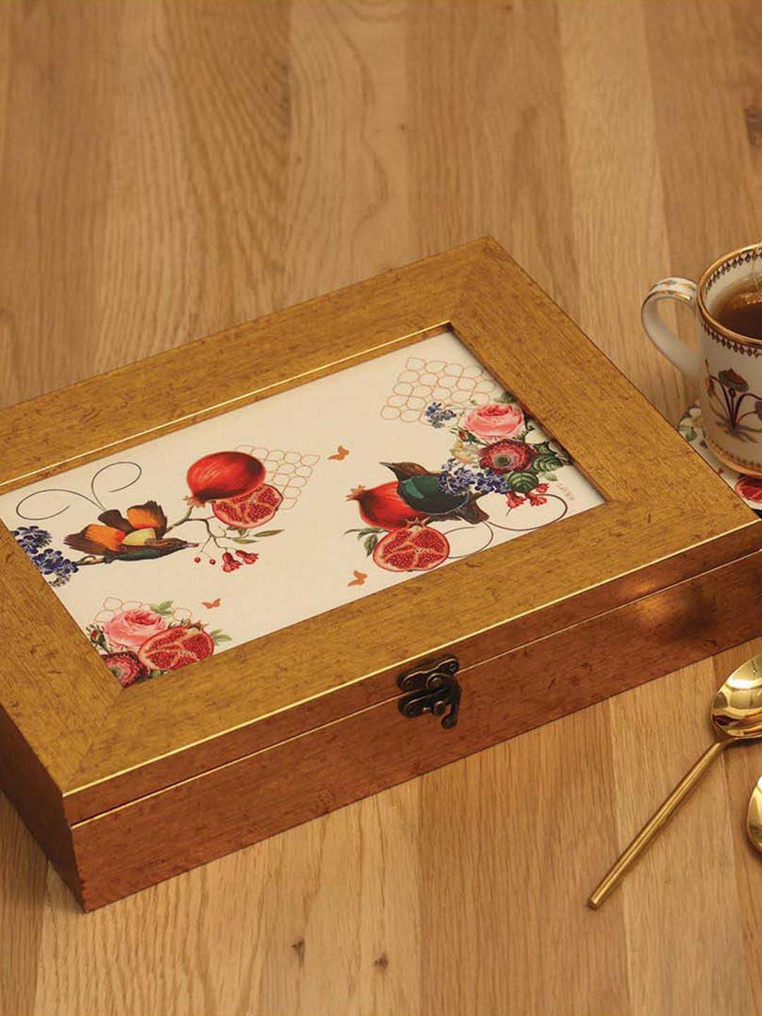 ICRAFT Multicolor Mdf Blossom Series Multipurpose Box