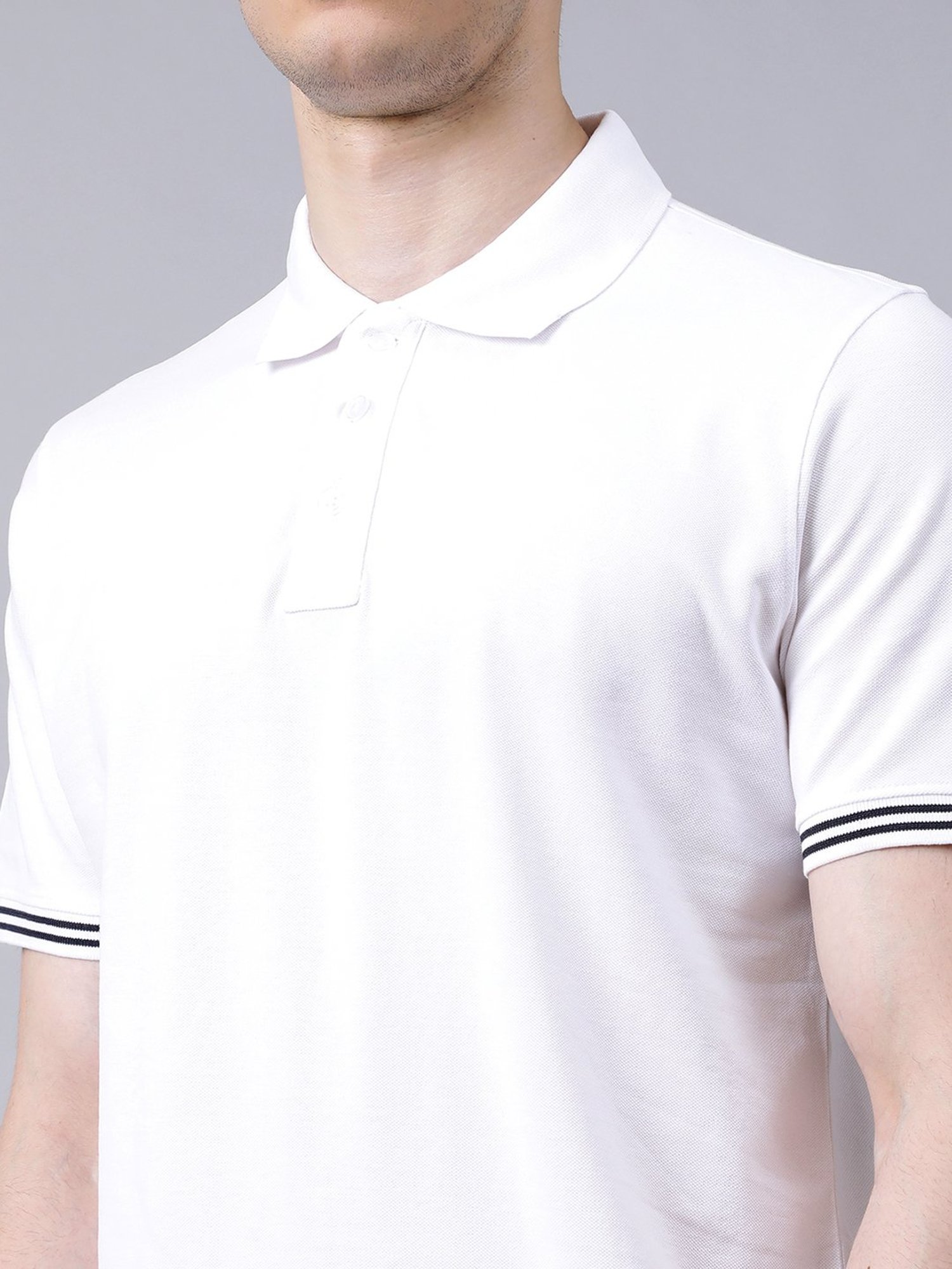 Matinique White Regular Fit Polo T-Shirt
