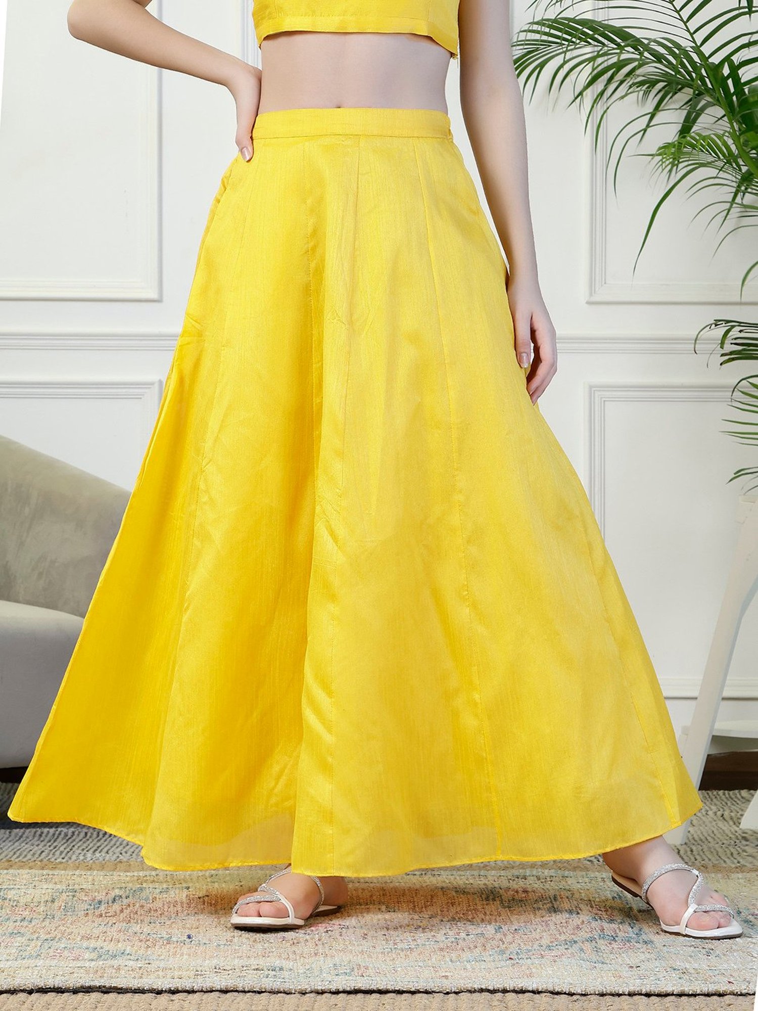 Belle Fille White Floral Print Skirt