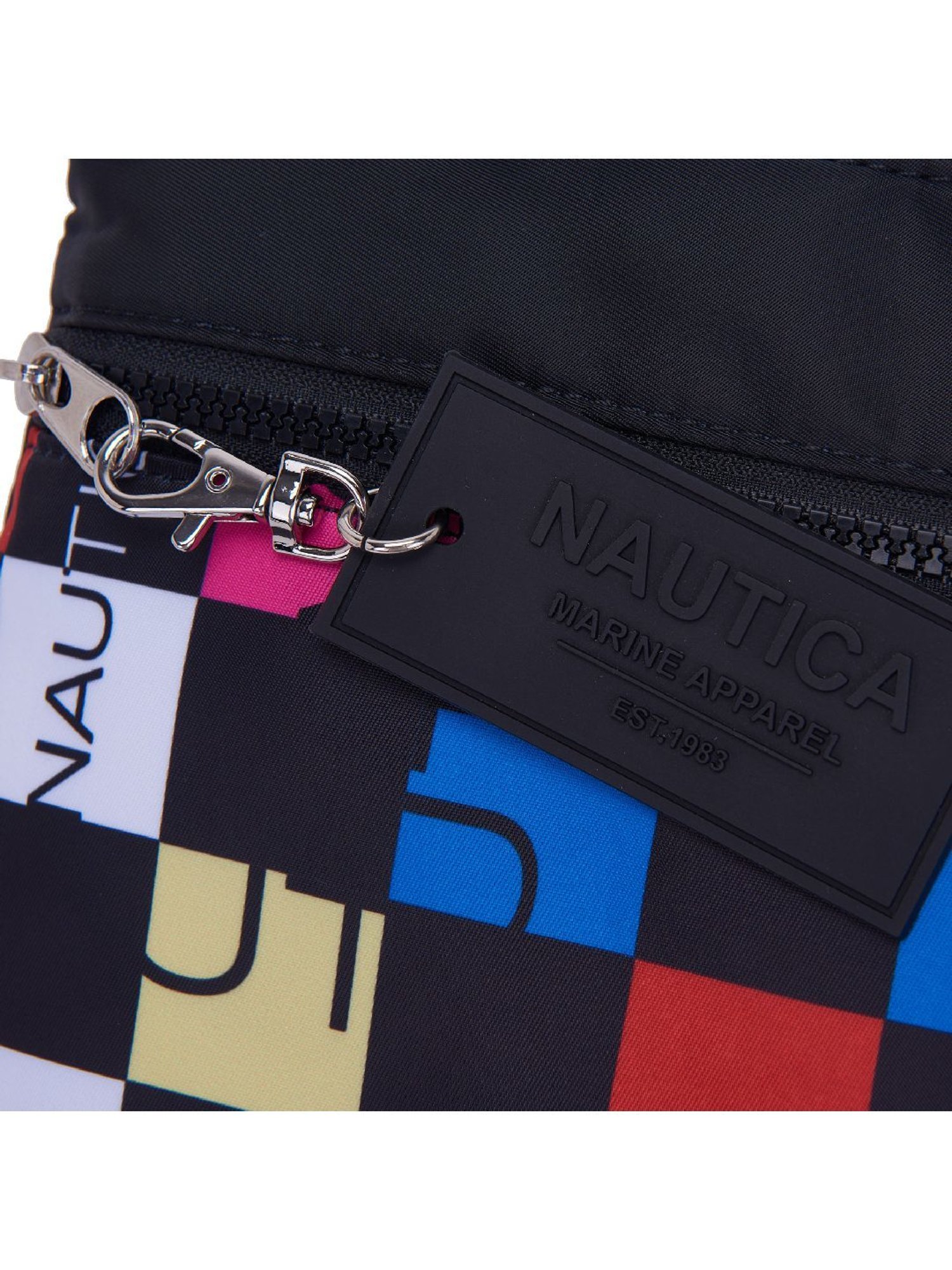 Nautica Black Printed Medium Sling Handbag