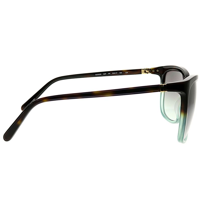 Kate Spade  S5P Womens Square Sunglasses Havana Aqua 55mm