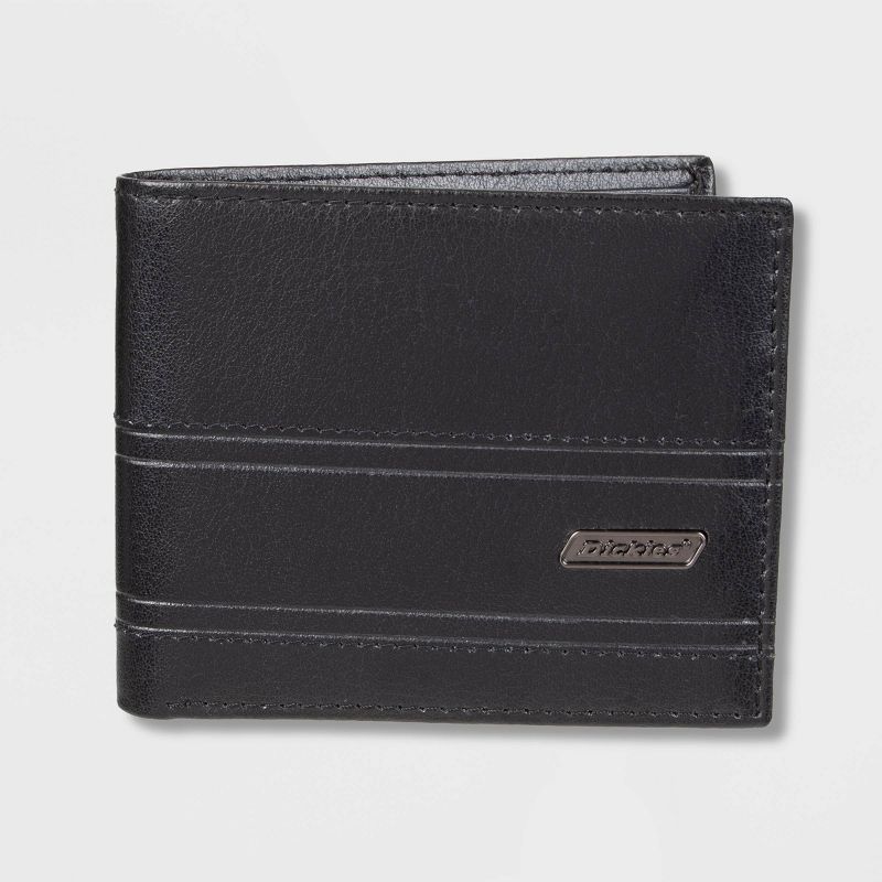 Dickies Men's Leather Travel Wallet - Black