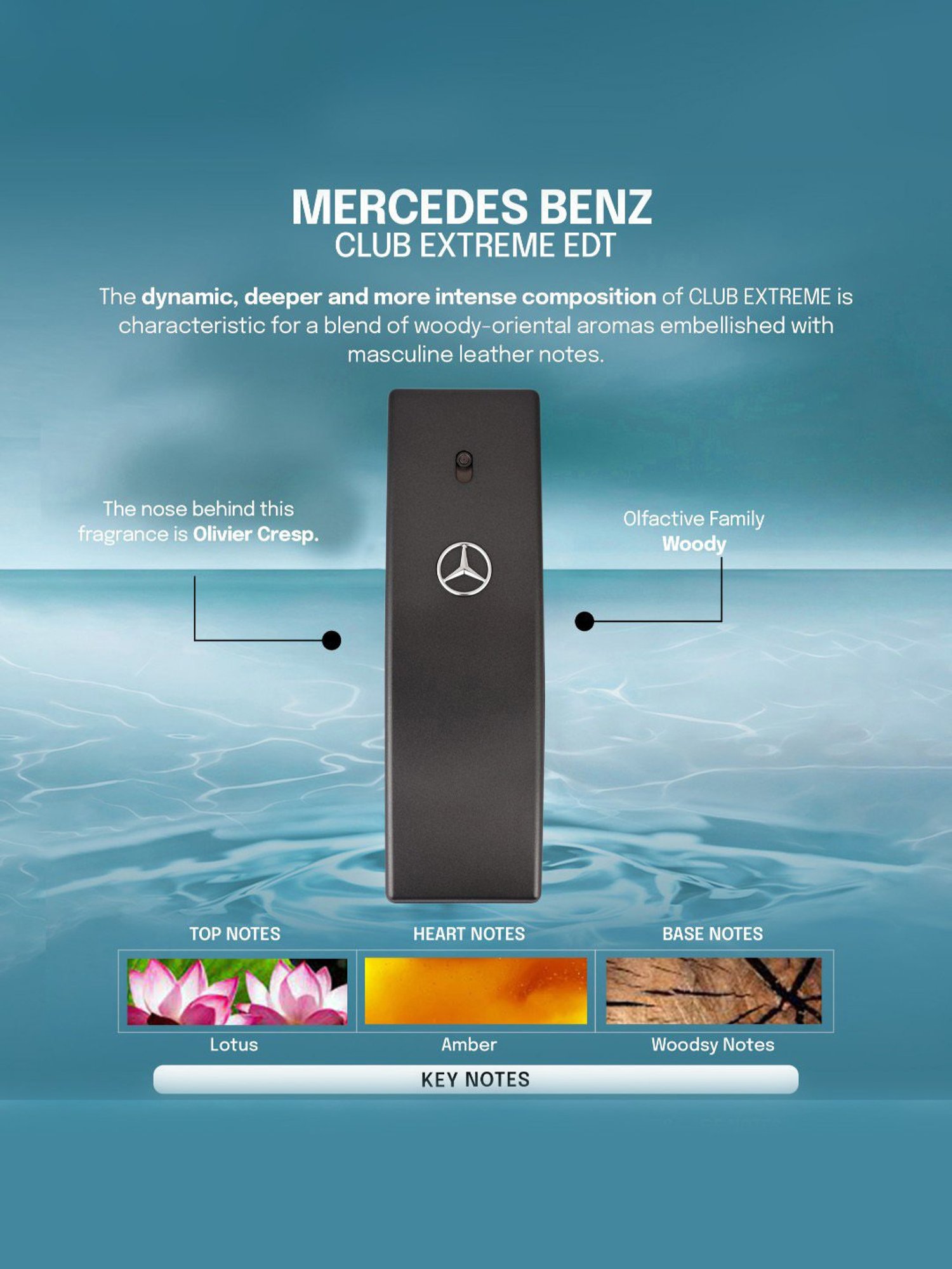 Mercedes-Benz Club Extreme Eau de Toilette for Men - 50 ml