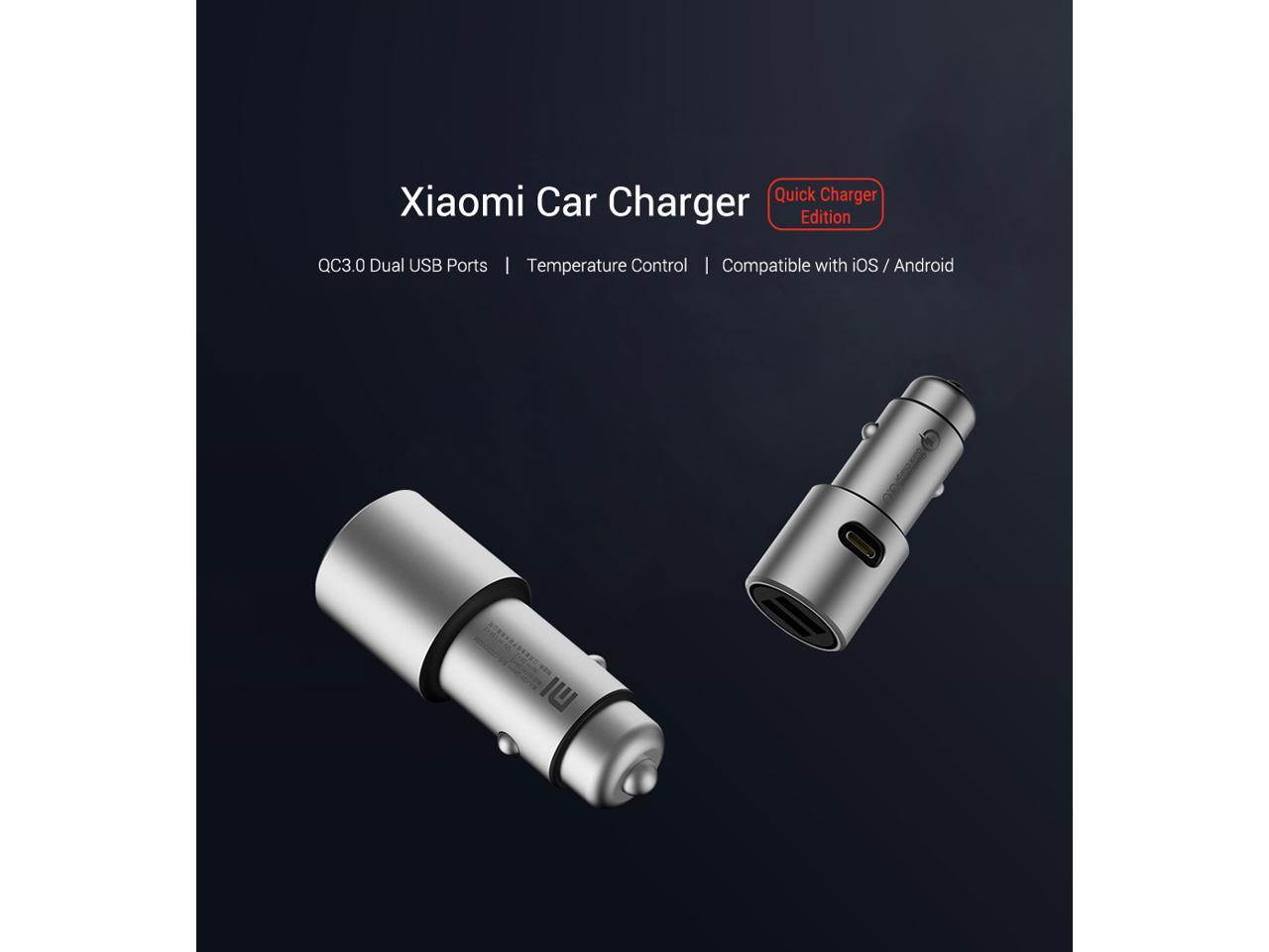 Original XiaoMi Car Charger Quick Charge 3.0 XiaoMi 5V/3A Dual USB 9V/2A 12V/1.5A for Android iOS for iPhone X Samsung XiaoMi