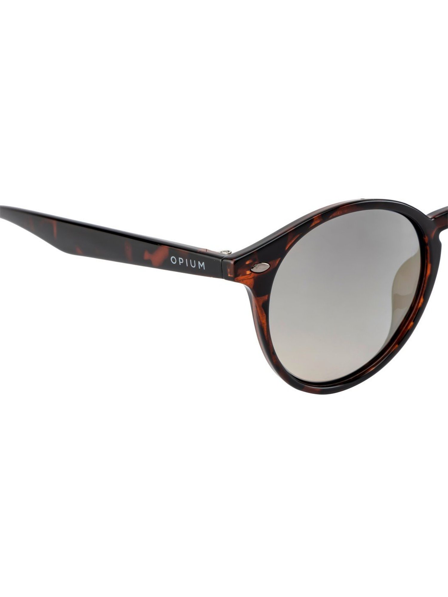 Opium Dary Grey Full Rim Round Unisex Sunglasses