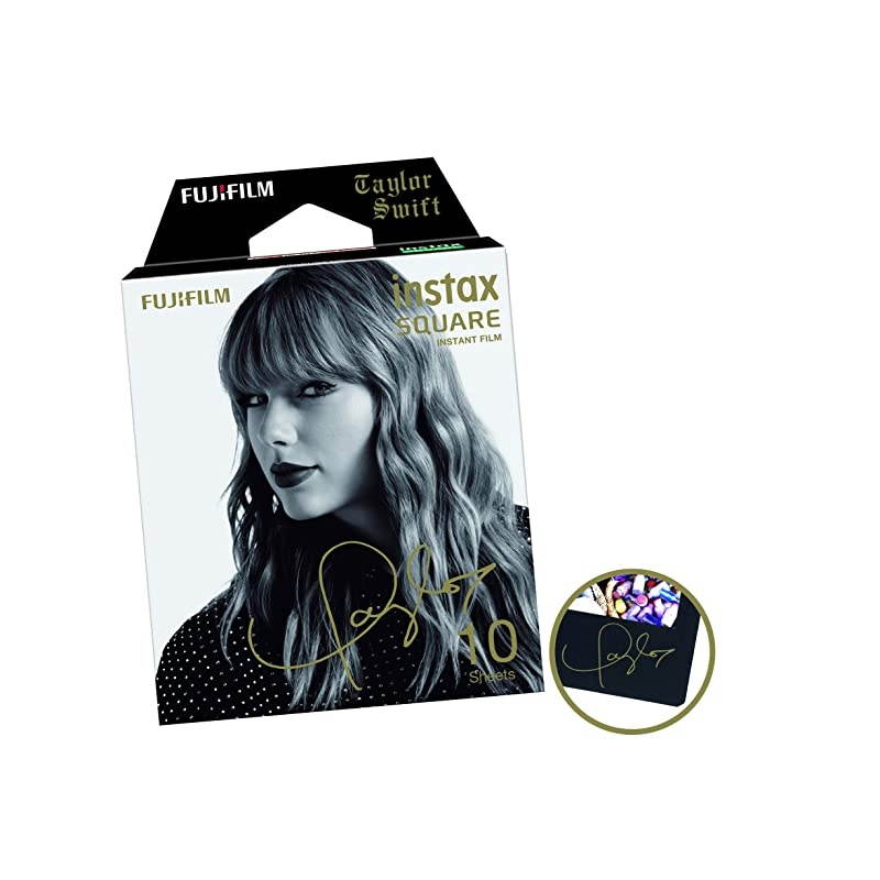 Instax Square Film Taylor Swift Edition (10 Exposures), Black