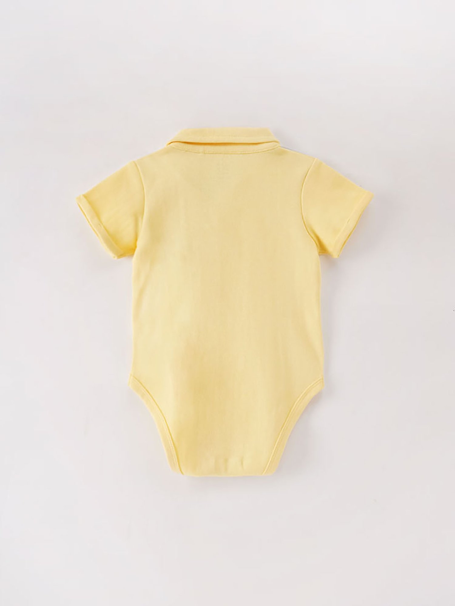 Ed-a-Mamma Baby Yellow Solid Bodysuit