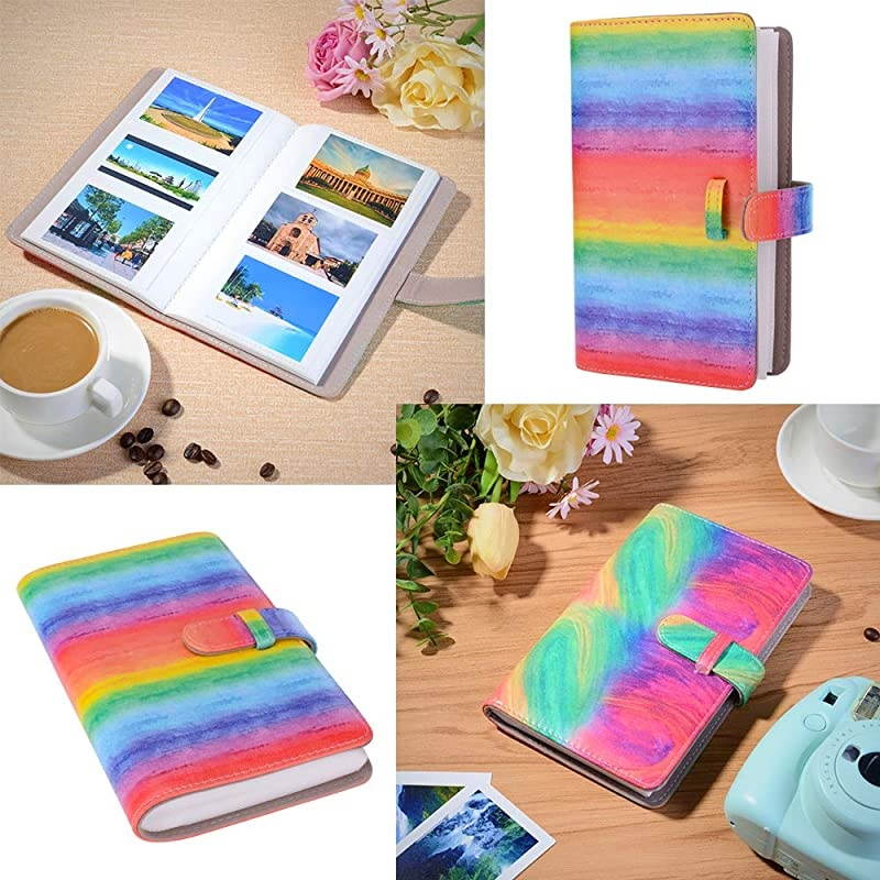 Instax Mini 9 Camera Accessories Bundles Compatible with Fujifilm Instax Mini 9 Mini 8 Mini 8+ Camera with Mini 9 Case,108 Photos Mini Photo Album,etc. (Ice Blue,14 Items)