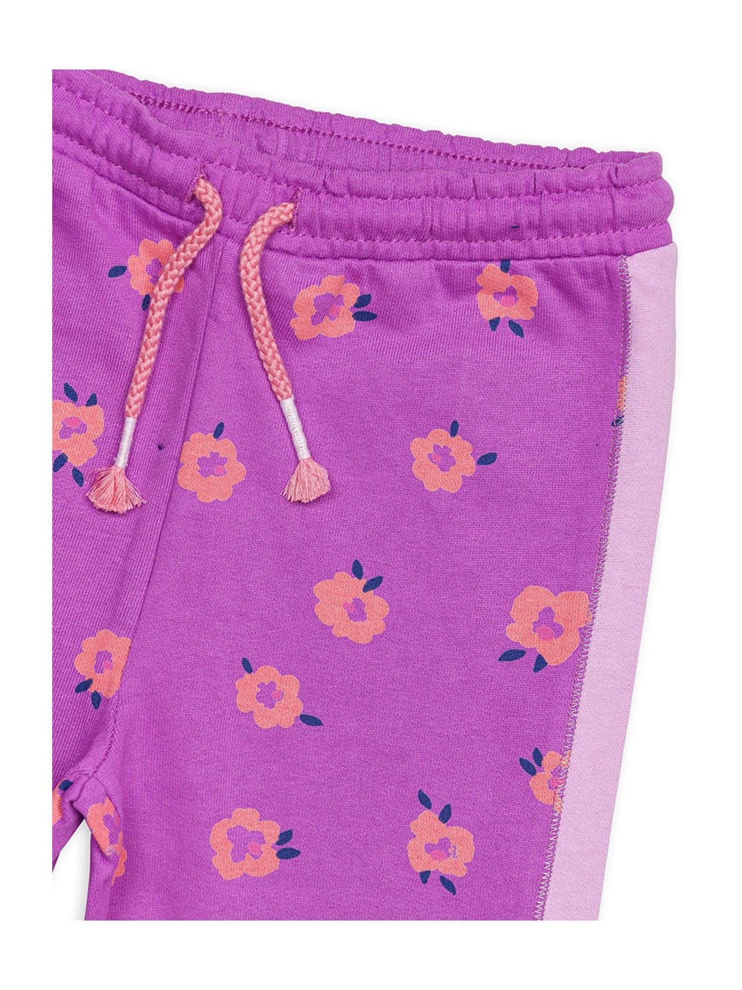 H by Hamleys Girls Purple Printed Joggers
