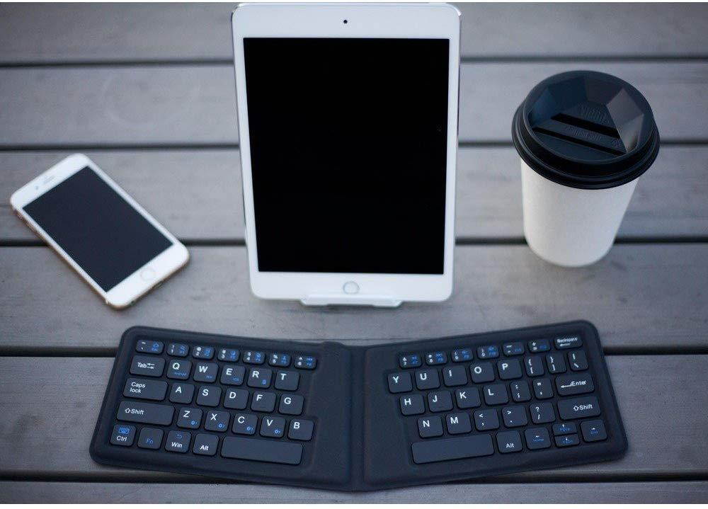 Kanex K166-1128 MultiSync Foldable Travel Bluetooth Wireless Keyboard