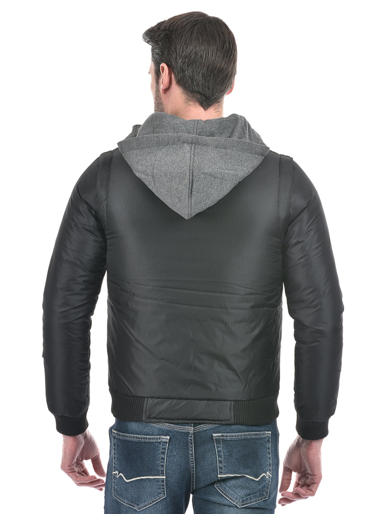 Lawman Pg3 Black Regular Fit Reversible Jacket