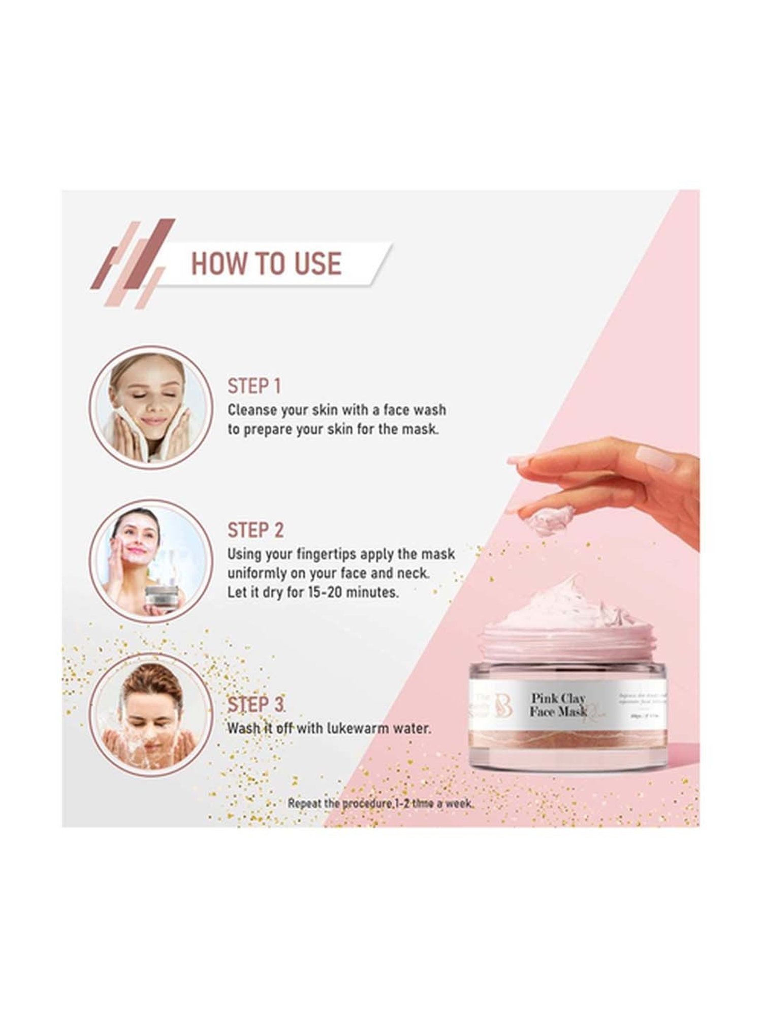 The Beauty Sailor Anti Aging Pink Clay Face Mask Pack of 2 - 200 gm