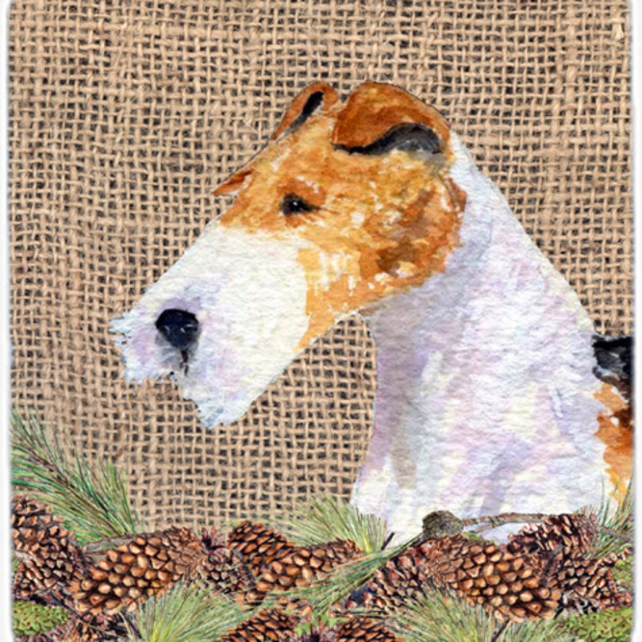 Fox Terrier Mouse Pad, Hot Pad or Trivet